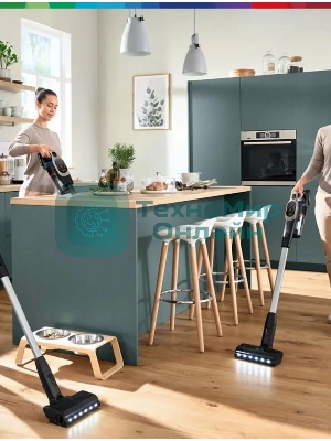 Пылесос вертикальный Bosch BCS931GAC серый, питание от аккумулятора, уборка сухая, пылесборник 0.4 л