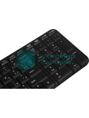 Комплект клавиатура+мышь Logitech MK220 беспроводной, USB, 1000 DPI, чёрный