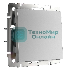 Перекрестный переключатель одноклавишный Werkel W1113006 (серебряный)