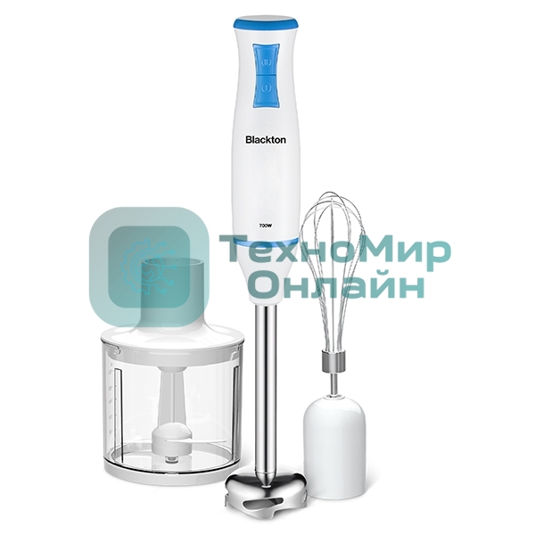 Блендер погружной Blackton Bt HB420PS White-Blue. блендер+миксер+измельчитель 700 Вт