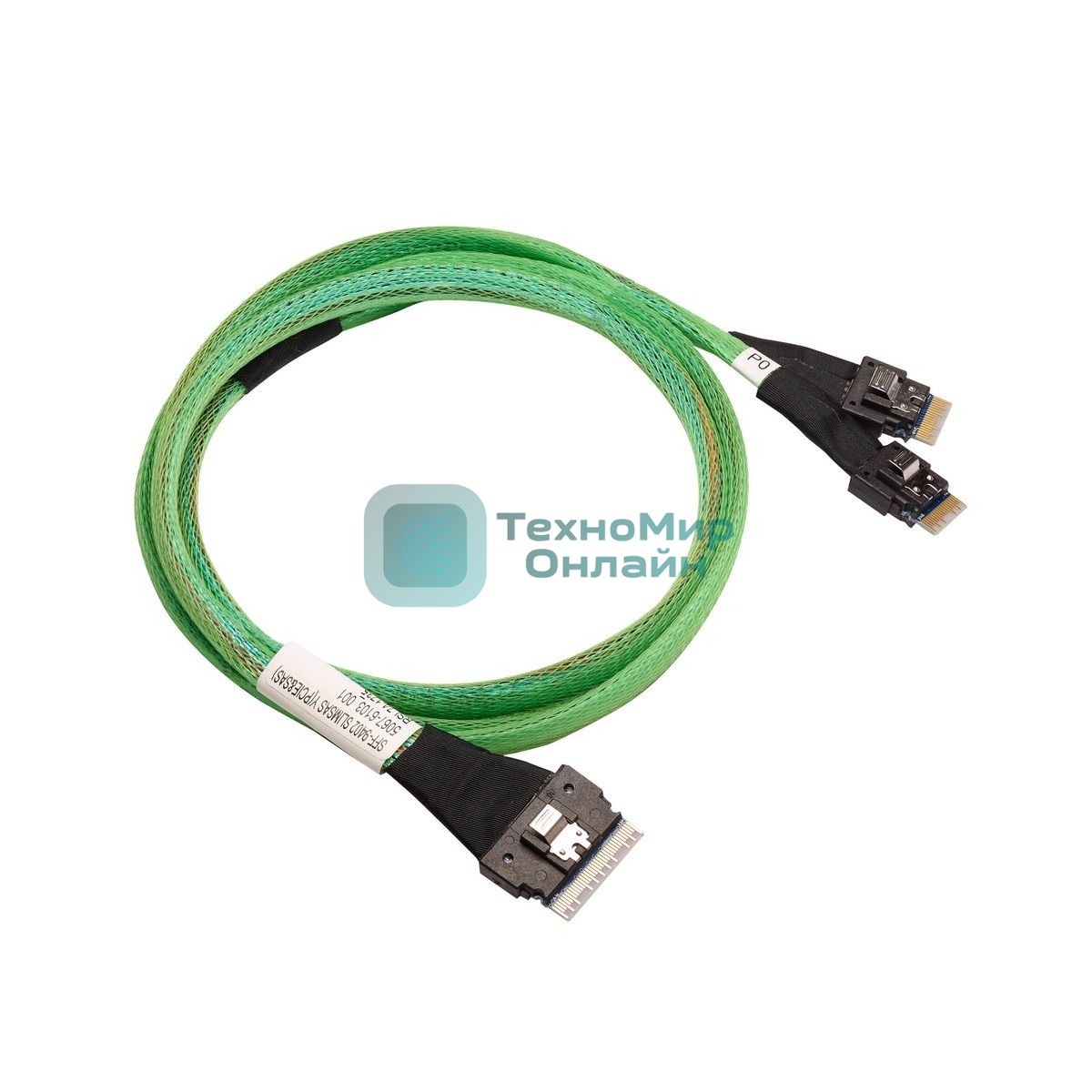 Кабель ACD RSL74-9219 (00-00973907) Slimline SASx8 (SFF8654) -to- 2 Slimline SASx4 (SFF8654)+ SFF9402, 1M, (аналог Broadcom 05-60004-00)