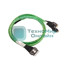 Кабель ACD RSL74-9219 (00-00973907) Slimline SASx8 (SFF8654) -to- 2 Slimline SASx4 (SFF8654)+ SFF9402, 1M, (аналог Broadcom 05-60004-00)