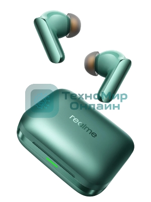Наушники TWS Realme Buds Air 7 Pro RMA2407 зеленый, внутриканальные, Bluetooth, активное шумоподавление, до 9 ч