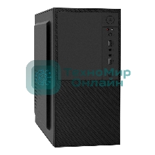 Компьютерный корпус Minitower ExeGate BAA-308-AAA400 (mATX, БП AAA400 с вент. 8см, 2хUSB, HD Audio, черный)