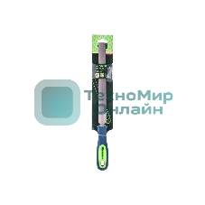 Напильник Сибртех 200 мм, полукруглый, двухкомпонентная рукоятка, №2