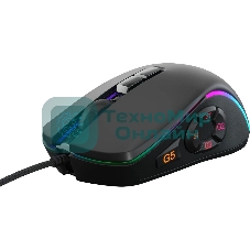 Мышь проводная GMNG XM003 черный, 32000 dpi, USB, кнопки - 10