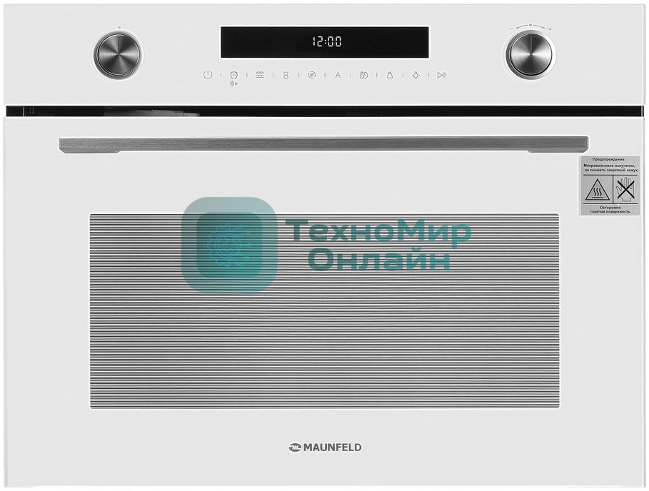 Компактный духовой шкаф с функцией СВЧ Maunfeld MCMO5015MFW