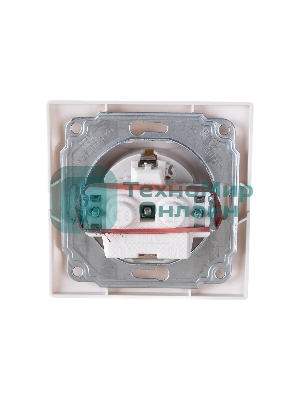 Розетка 1-м СП Кварта 16А РСбш10-3-КБ с защ. крышкой защ. шторки с заземл. IP20 белый IEK ERK12-K01-16-DM