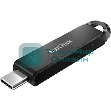 Флешка USB SanDisk CZ460 Ultra (SDCZ460-064G-G46), 64Gb, USB Type-C, R/W 150/30, черный