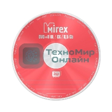 Диск DVD+R Mirex 8.5 Gb, 8x, Slim Case (1), Dual Layer (1/50)