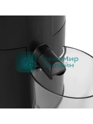 Соковыжималка Hyundai HY-JE1625 чёрный/зелёный, центробежная, 500 Вт, 400 мл, механическое