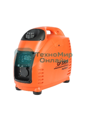 Электрогенератор бензиновый инверторный Patriot GP 2000i, 1,8 кВт, 58 дБ, 18.5 кг