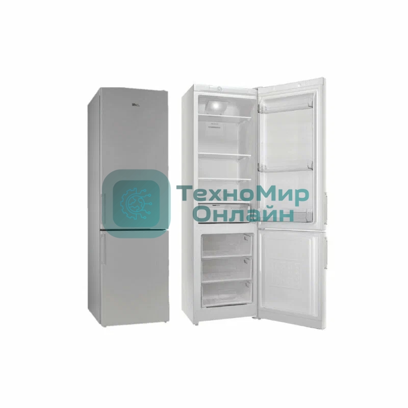 Холодильник Stinol STN 200 G, серебристый двухкамерный 249/75л морозилка снизу, No Frost