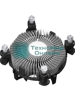 Устройство охлаждения (кулер) PcCooler R94-V2 Soc-1700/1851 4-pin Al 65W 158gr Ret (R94V2-XXNIXX-GL)