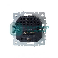 Розетка 1-местная IEK BRITE РЮш10-2-БрЧ (BR-R14-16-U21-D31-K02) с заземлением, с защитными шторками, 16А, с USB A+A 5В 3,1А, черный