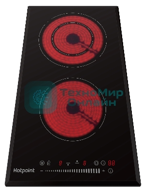 Электрическая варочная поверхность Hotpoint HR 3O4 BAS, независимая, черный