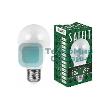 Лампа светодиодная SAFFIT SBA6012 (55007) 12Вт Е27 теплый