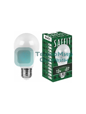 Лампа светодиодная SAFFIT SBA6012 (55007) 12Вт Е27 теплый