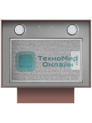 Вытяжка пристенная островная Maunfeld Bath 401 медный, 40 см, 1150 куб. м/ч, 52 дБ