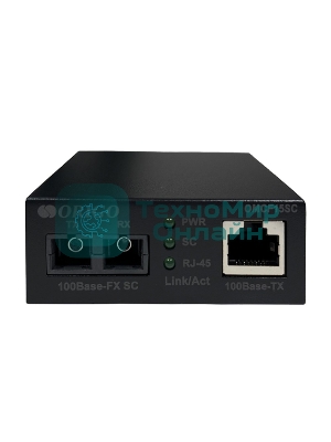Медиаконвертер ORIGO OMCF15SC/A1A 100Base-TX/100Base-FX (SC), 1310 нм, одномод, до 15 км