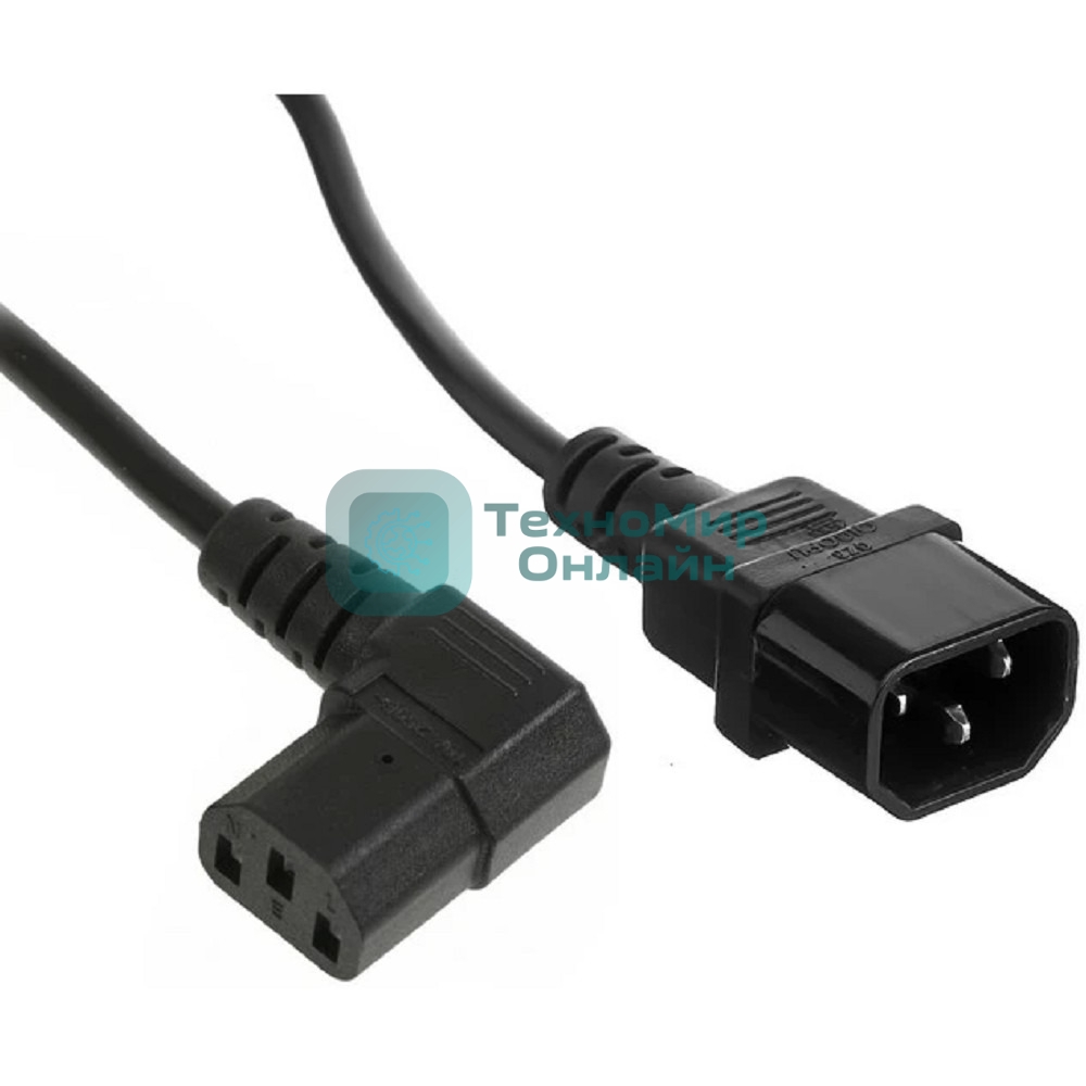 Кабель питания ExeGate Special EC-1,8S (C13 угловой->C14, 3*0.5мм2, CCA, черный, 1.8м)