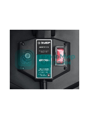 Измельчитель садовый электрический Зубр ЗИЭ-40-2500 р/с 40 мм, контейнер 50 л, 2500 Вт