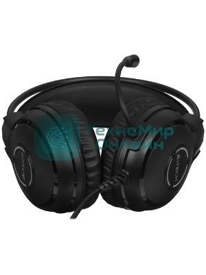 Гарнитура проводная с микрофоном A4Tech Fstyler FH300U черный 2м накладные USB оголовье