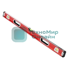 Уровень алюминиевый Matrix, магнит фрезеров 3 глазка 2 комп, рукоятки, 1000 мм