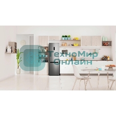 Холодильник Indesit ITS 5180 NG, темно-серый, двухкамерный 220/78л морозилка снизу, No Frost