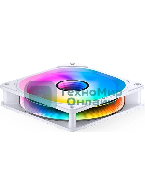 Вентилятор для корпуса JONSBO FR-606WR Reverse (120x120x25мм, 4-pin PWM, ARGb, 35.99CFM, 26.5dBA, 1500RPM, белый)