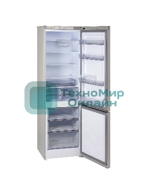 Холодильник Бирюса M6130 металлик двухкамерный 245/100л морозилка снизу