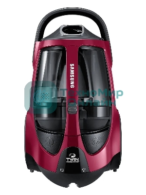 Пылесос Samsung VCC885HH3P красный, 430/2200 Вт, уборка сухая, пылесборник контейнер 2 л