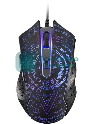 Мышь проводная Qumo Valhalla M35 черный, 3200 dpi, USB, кнопки - 6