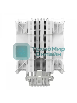 Кулер для процессора Alseye H120D белый, 120 мм, алюминий/медь, 2000 об/мин, 35.5 дБ, 4 pin, 200 Вт, 154 мм