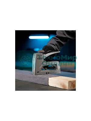 Степлер GROSS 41007 мебельный (Aluminium 140) алюм корпус рег удара тип Скобы 140 300 6-14мм