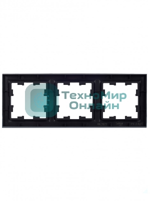 Рамка 3-местная IEK BRITE РУ-3-БрЧ черный
