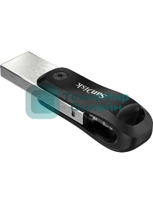 Флешка USB SanDisk IX60N iXpand Go (SDIX60N-064G-GN6NN), 64Gb, USB 3.0/Lightning, R/W 150/70, черный/серебристый
