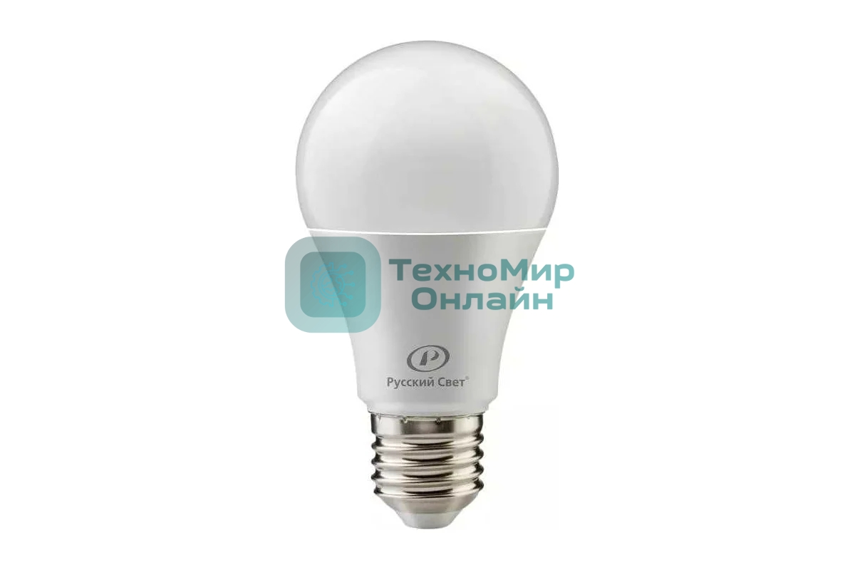 Лампа светодиодная Русский Свет 15010345038 RS A60 E27 10W 220-240V 4000К 10 Вт 1000 лм Ra 90 грушевидная
