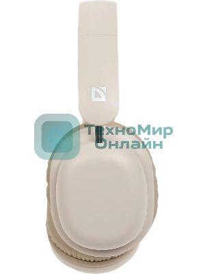 Беспроводные наушники Defender FreeMotion B640 бежевый, накладные, Bluetooth, складная конструкция, до 10 ч