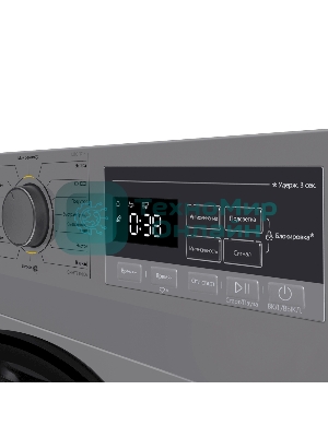 Сушильная машина Maunfeld MFDM168SL02 нержавеющая сталь, 8 кг, сушка - тепловой насос, программ - 16, 59.5 x 84.5 x 61 см