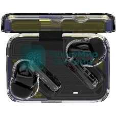 Наушники TWS Aksberry B21 Crystal черный, внутриканальные, Bluetooth, до 4 ч