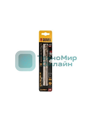 Сверло по металлу Denzel 12 мм, HSS Co-8%