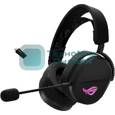 Гарнитура ASUS A501 ROG чёрный, беспроводная, Bluetooth, подсветка