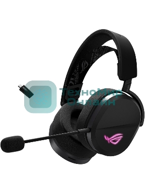 Гарнитура ASUS A501 ROG чёрный, беспроводная, Bluetooth, подсветка