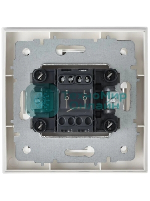 Выключатель 1-кл. СП BRITE ВСР10-1-0-БрАБ 10А в сборе арктич. бел. IEK BR-V10-0-10-K91-F