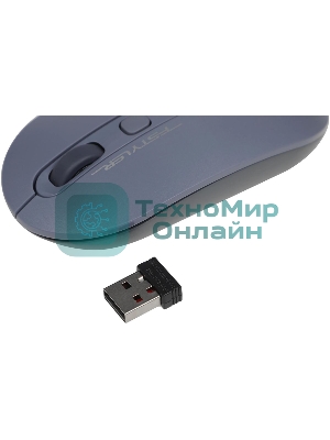 Мышь беспроводная A4Tech Fstyler FG20 пепельный/синий, 2000 dpi, радиоканал, USB, кнопки - 4