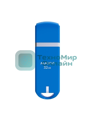 Флешка USB Maxvi P3 sky blue (FD32GBUSB20C10P3), 32GB, USB 2.0, R/W 15/5, синий