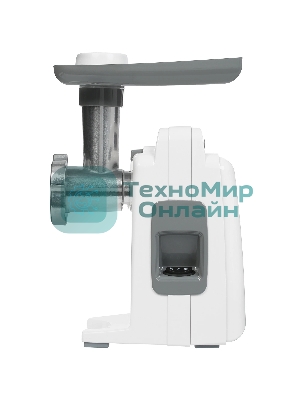 Мясорубка электрическая Аксион М321.04 белый, 1500 Вт, 1.7 кг/мин, реверс, защита от перегрузки, насадки - 4