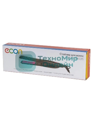 Выпрямитель для волос ECON ECO-BH021S черный/розовый, 25 мм, 200 °C, 1 режим