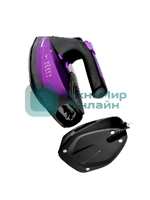 Утюг BRAYER BR4016 фиолетовый/черный, 2400 Вт, 25 г/мин, 140 г/мин, 350 мл